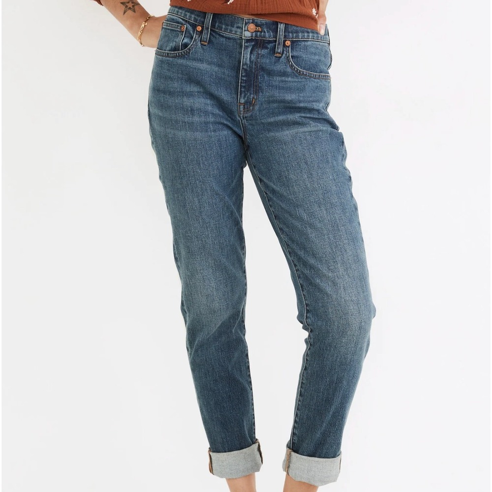 Madewell The Slim Boyjean Medium Wash Denim Jeans NA935‎ Size 26